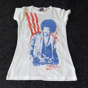 Zion Rootswear White and Blue Graphic Shirt